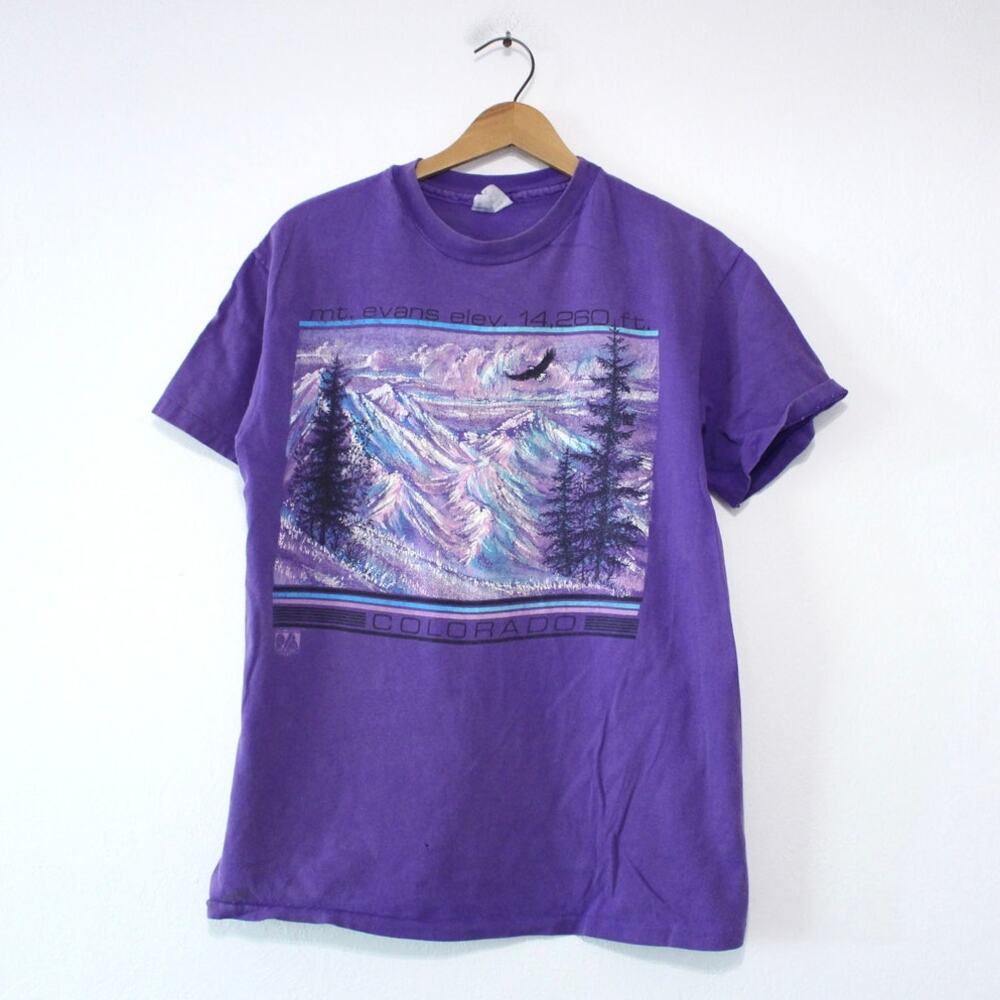 Vintage Mt Evans Colorado T Shirt Large